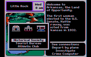 Where in the USA is Carmen Sandiego CGA