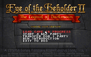 Eye of the Beholder II - The Legend of Darkmo