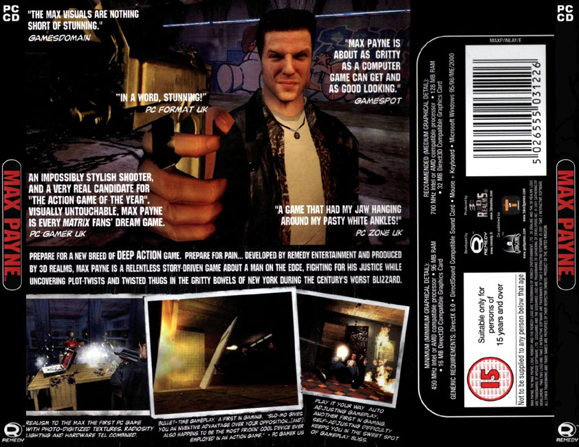 Max Payne - cd obal