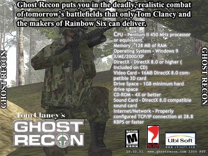 Tom Clancy's Ghost Recon - cd obal